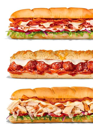 subway sandwiches